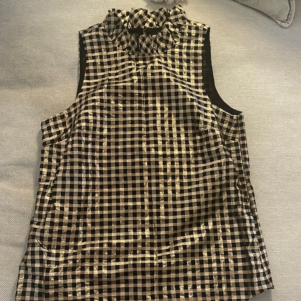 Jcrew plaid tank top blouse